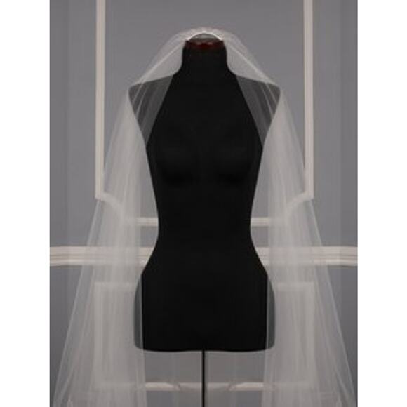Your Dream Dress Exclusive 8881 Diamond White Chapel Foldover Bridal Veil main image 4